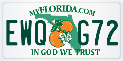 FL license plate EWQG72