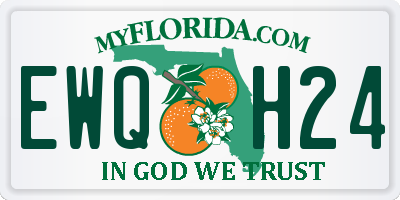 FL license plate EWQH24