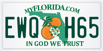 FL license plate EWQH65