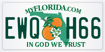 FL license plate EWQH66