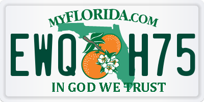FL license plate EWQH75