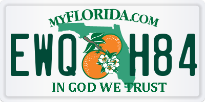 FL license plate EWQH84