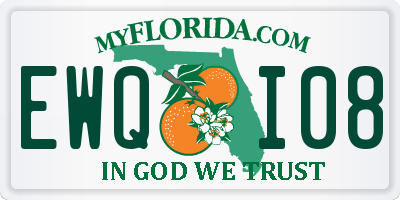 FL license plate EWQI08