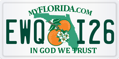 FL license plate EWQI26