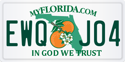 FL license plate EWQJ04