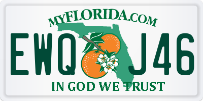 FL license plate EWQJ46