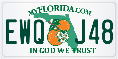FL license plate EWQJ48