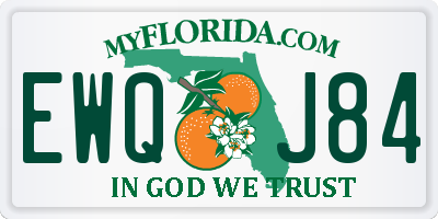 FL license plate EWQJ84