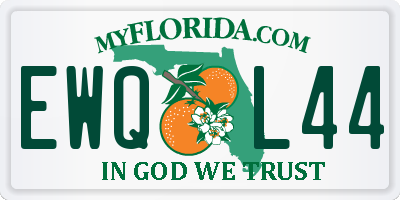 FL license plate EWQL44