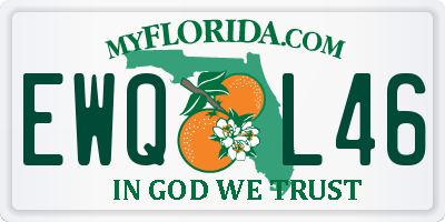FL license plate EWQL46