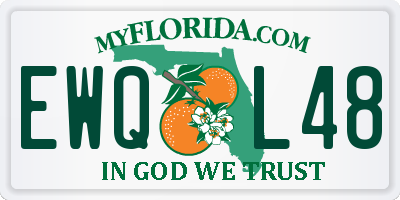 FL license plate EWQL48