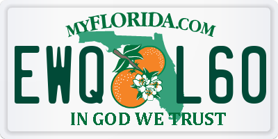 FL license plate EWQL60
