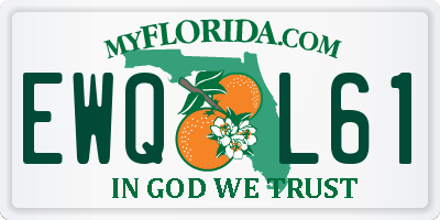 FL license plate EWQL61