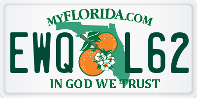 FL license plate EWQL62