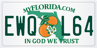FL license plate EWQL64