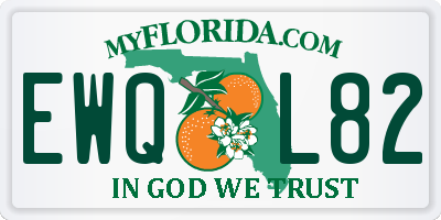 FL license plate EWQL82