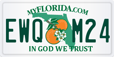 FL license plate EWQM24