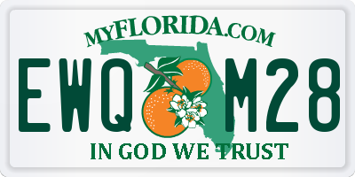 FL license plate EWQM28