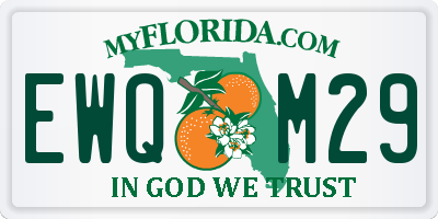 FL license plate EWQM29