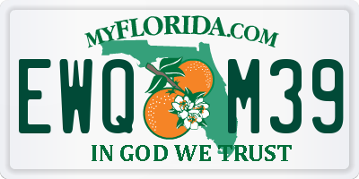 FL license plate EWQM39