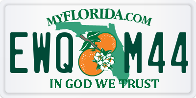 FL license plate EWQM44
