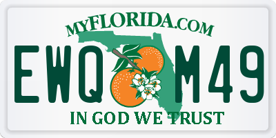 FL license plate EWQM49