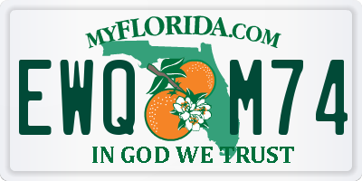 FL license plate EWQM74