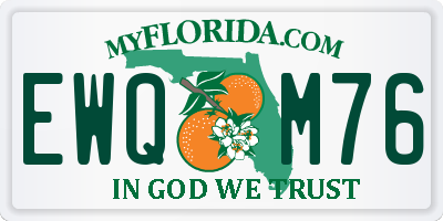 FL license plate EWQM76