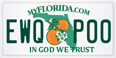 FL license plate EWQP00