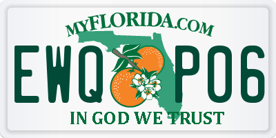 FL license plate EWQP06