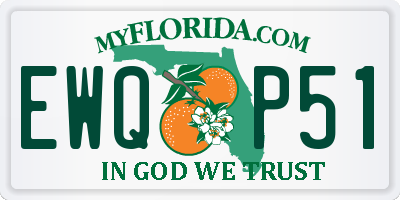 FL license plate EWQP51