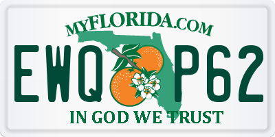 FL license plate EWQP62