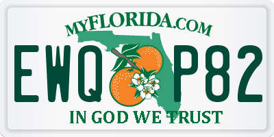 FL license plate EWQP82