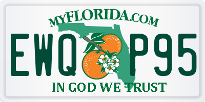 FL license plate EWQP95