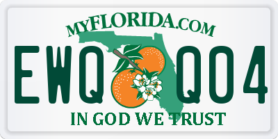 FL license plate EWQQ04