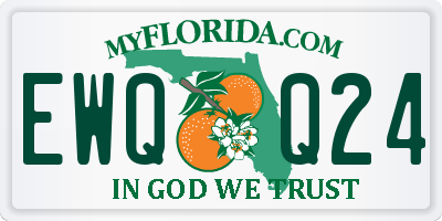 FL license plate EWQQ24