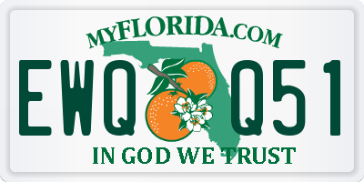 FL license plate EWQQ51