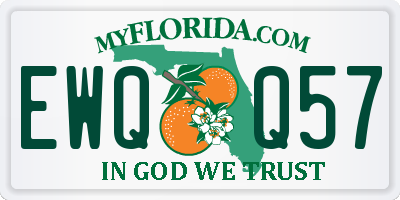 FL license plate EWQQ57