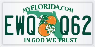 FL license plate EWQQ62
