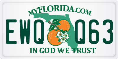 FL license plate EWQQ63