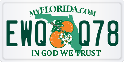 FL license plate EWQQ78