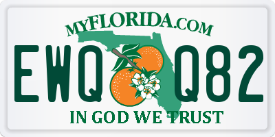 FL license plate EWQQ82