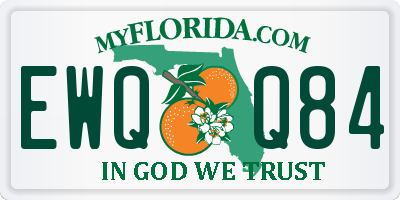FL license plate EWQQ84