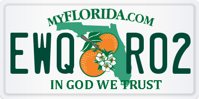 FL license plate EWQR02