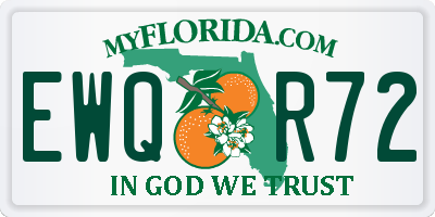 FL license plate EWQR72