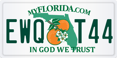 FL license plate EWQT44