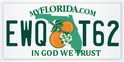 FL license plate EWQT62