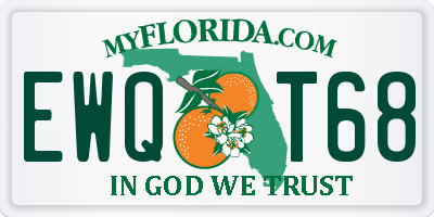 FL license plate EWQT68