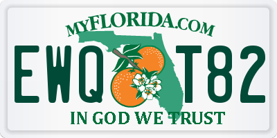 FL license plate EWQT82