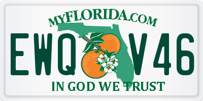 FL license plate EWQV46